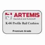 Artemis K-66 Profile Pool Table Rail Rubber Cushions