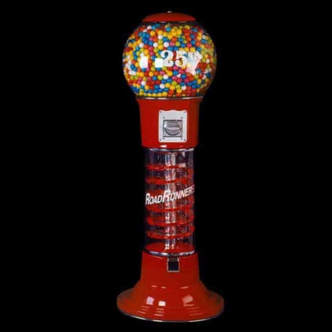 Roadrunner Spiral Gumball Vending Machine With Lights | moneymachines.com