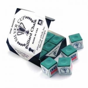 Silver Cup Billiard Cue Chalk - Box of 12 | moneymachines.com