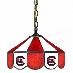 South Carolina Gamecocks Stained Glass Swag Hanging Lamp | moneymachines.com