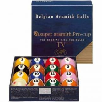 Super Aramith Pro Set TV Edition Pool Ball Set | moneymachines.com