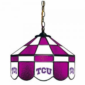 TCU Horned Frogs Stained Glass Swag Hanging Lamp | moneymachines.com