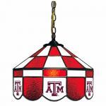 Texas A&M Aggies College NCAA Stained Glass Swag Hanging Lamp