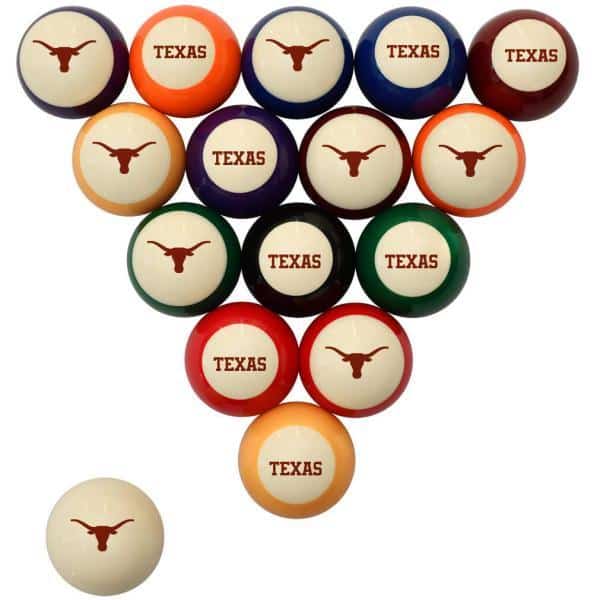 Texas Longhorns Billiard Ball Set | moneymachines.com