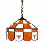 Texas Longhorns College NCAA Stained Glass Swag Hanging Lamp