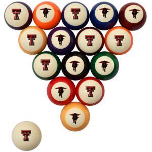 Texas Tech Red Raiders Billiard Ball Set | moneymachines.com