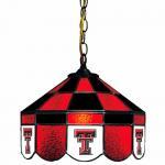 Texas Tech Red Raiders College NCAA Stained Glass Swag Hanging Lamp