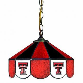 Texas Tech Red Raiders Stained Glass Swag Hanging Lamp | moneymachines.com