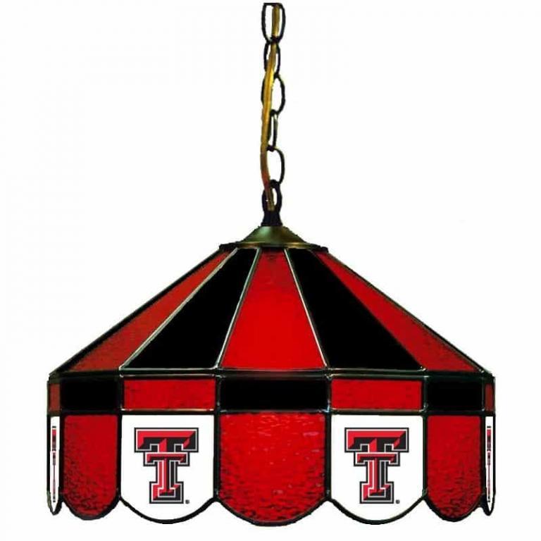Texas Tech Red Raiders Stained Glass Swag Hanging Lamp | moneymachines.com