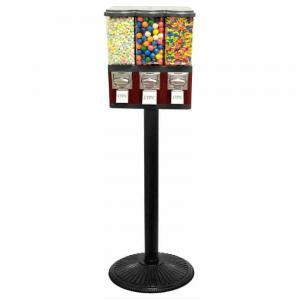 Triple Pod Candy And Gumball Vending Machine| moneymachines.com