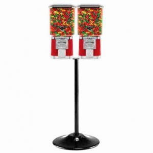 Two Pro Line Gumball Vending Machines On Double Cast Iron Stand | moneymachines.com