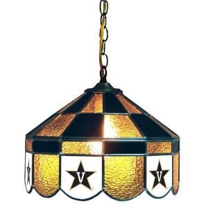 Vanderbilt Commodores Stained Glass Swag Hanging Lamp | moneymachines.com