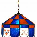 Virginia Cavaliers College NCAA Stained Glass Swag Hanging Lamp