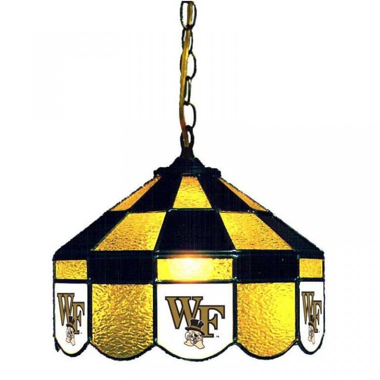 Wake Forest Demon Deacons Stained Glass Swag Hanging Lamp | moneymachines.com