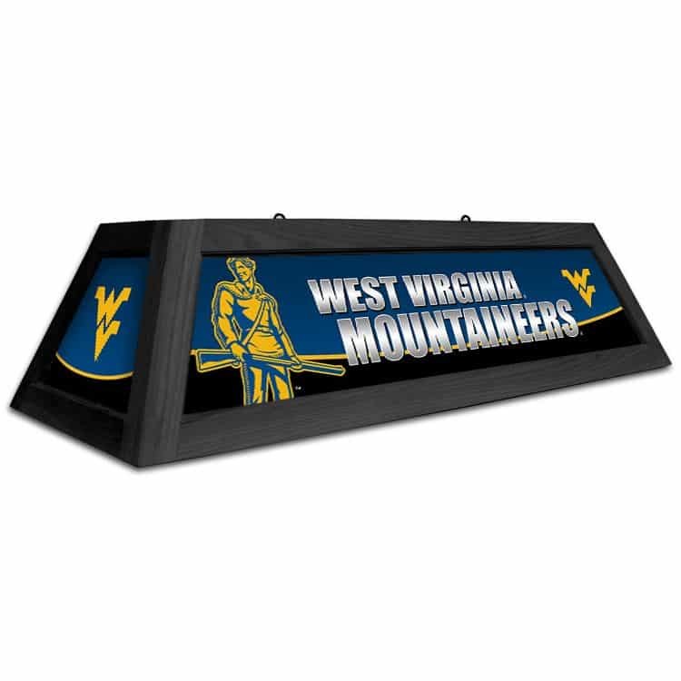 West Virginia Mountaineers Spirit Billiard Table Lamp | moneymachines.com