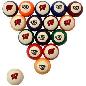 Wisconsin Badgers Billiard Ball Set | moneymachines.com