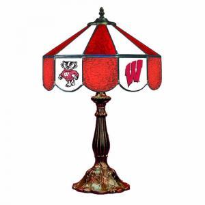 Wisconsin Badgers Stained Glass Table Lamp | moneymachines.com