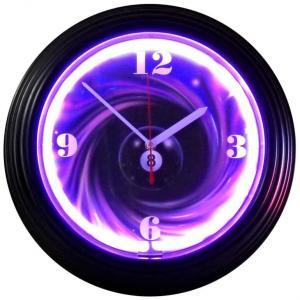 8 Ball Swirl Neon Clock | moneymachines.com