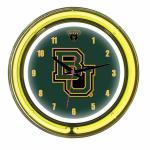 Baylor Bears Neon Wall Clock