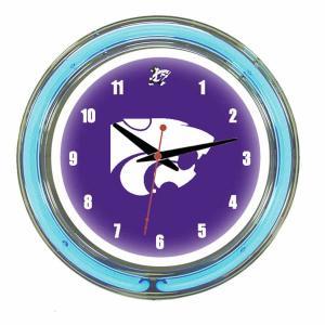 Kansas State Wildcats Neon Wall Clock | Moneymachines.com