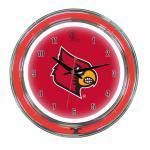 Louisville Cardinals Neon Wall Clock