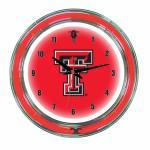 Texas Tech Red Raiders NCAA Neon Wall Clock