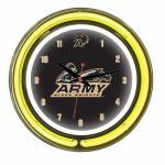 Army Black Knights Neon Wall Clock