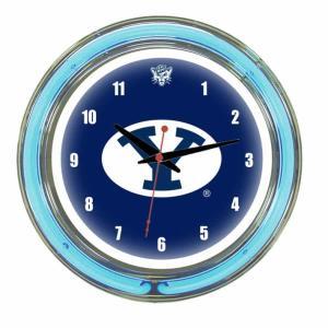 Brigham Young Cougars Neon Wall Clock | Moneymachines.com