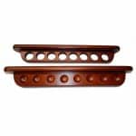 Deluxe Wall Mount Cue Stick Holder | Chocolate