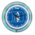 Duke Blue Devils Neon Wall Clock