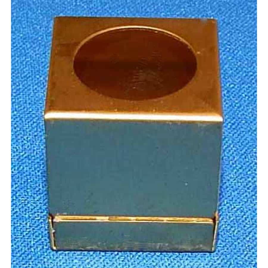 Cue Chalk Holder Gold Metal Personal Billiard Chalk Box - Money