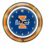 Illinois Fighting Illini NCAA Neon Wall Clock