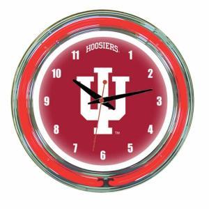 Indiana Hoosiers Neon Wall Clock | Moneymachines.com
