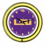 LSU Tigers NCAA Neon Wall Clock