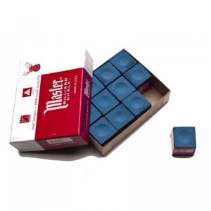 Blue Master Billiard Cue Chalk - Box of 12 | moneymachines.com