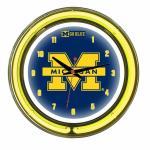 Michigan Wolverines NCAA Neon Wall Clock