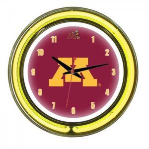Minnesota Golden Gophers Neon Wall Clock | Moneymachines.com
