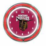 Montana Grizzlies NCAA Neon Wall Clock