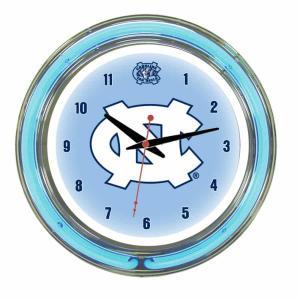 North Carolina Tar Heels Neon Wall Clock | Moneymachines.com