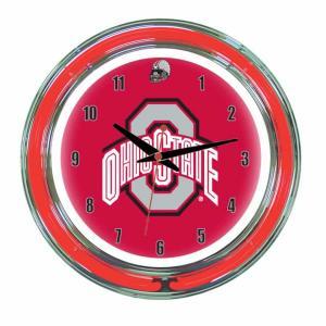 Ohio State Buckeyes Neon Wall Clock | Moneymachines.com