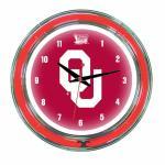 Oklahoma Sooners NCAA Neon Wall Clock