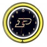 Purdue Boilermakers NCAA Neon Wall Clock