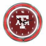Texas A&M Aggies NCAA Neon Wall Clock