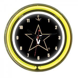 Vanderbilt Commodores Neon Wall Clock | Moneymachines.com