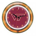 Virginia Tech Hokies NCAA Neon Wall Clock