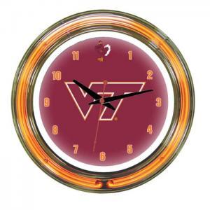 Virginia Tech Hokies Neon Wall Clock | Moneymachines.com