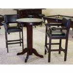 Level Best 30 Inch Pub Table and 2 Billiard Spectator Chairs Set