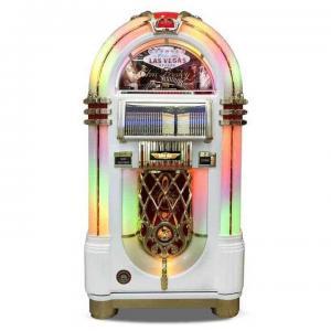 Rock-Ola Bubbler Elvis CD Jukebox in White J-70419-A | moneymachines.com