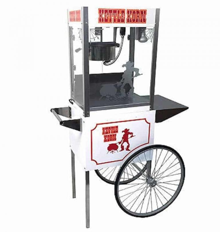 Paragon Kettle Korn 6 Ounce Popcorn Machine and Cart Combo | moneymachines.com