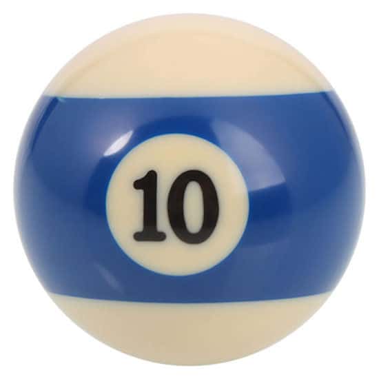 New Individual Number Ten (10) Billiard Pool Ball | moneymachines.com